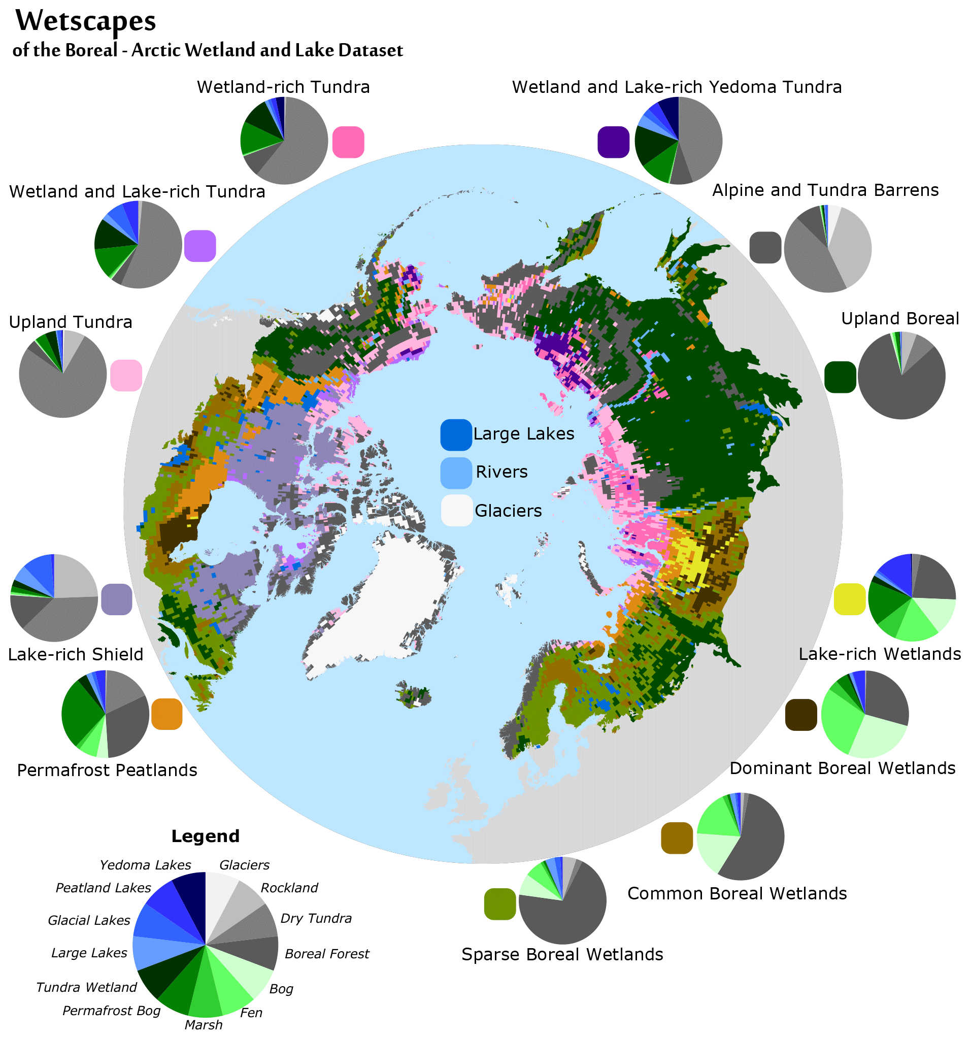 wetlands biome world map