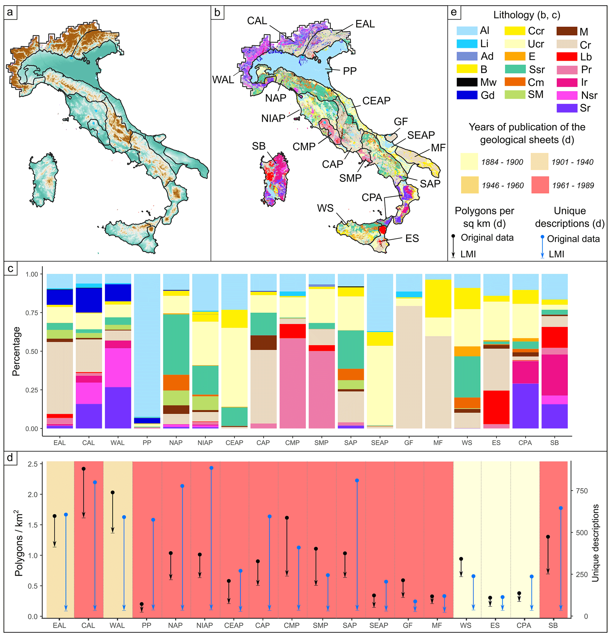 OC] Geologic map of Italy : r/dataisbeautiful