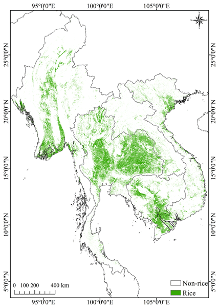 ESSD - Twenty-meter annual paddy rice area map for mainland Southeast Asia  using Sentinel-1 synthetic-aperture-radar data